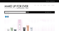 Desktop Screenshot of makeupforever.fi